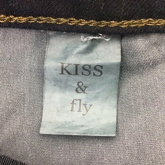 NWT Kiss & Fly Rosee 17/18 Skinny Jeans Stretch Dark Wash 5 Pocket Straight Leg - Picture 8 of 12